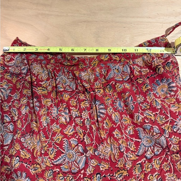 Bohemian Floral Red Skirt - Picture 5 of 7